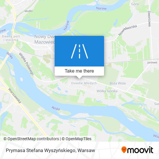 Prymasa Stefana Wyszyńskiego map