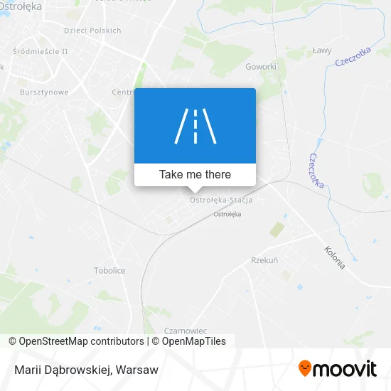 Карта Marii Dąbrowskiej
