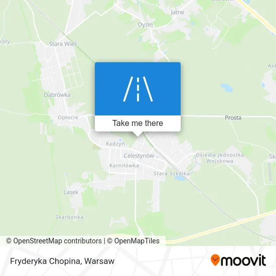 Карта Fryderyka Chopina