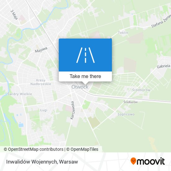 Inwalidów Wojennych map