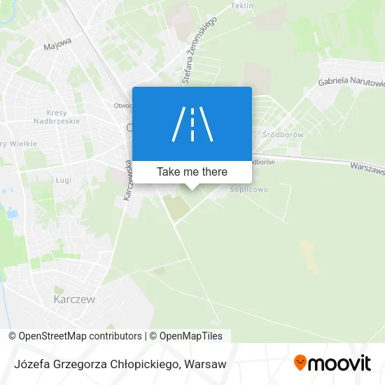 Карта Józefa Grzegorza Chłopickiego