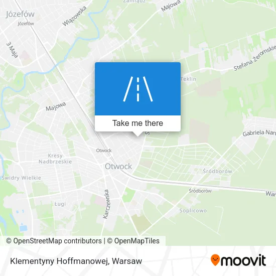 Карта Klementyny Hoffmanowej