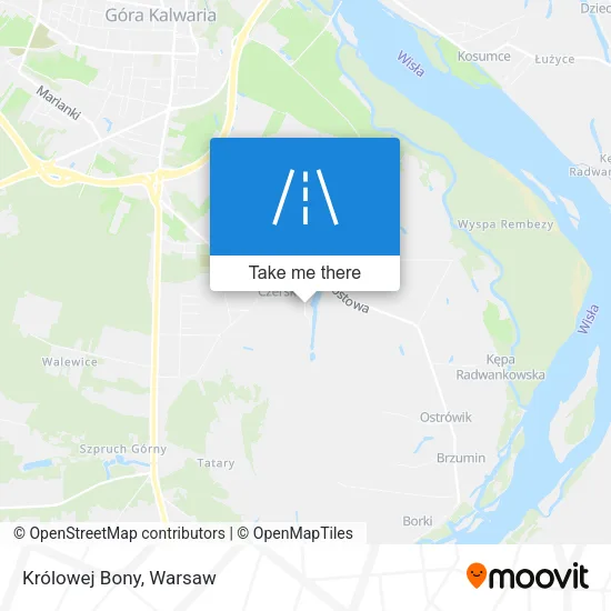 Królowej Bony map