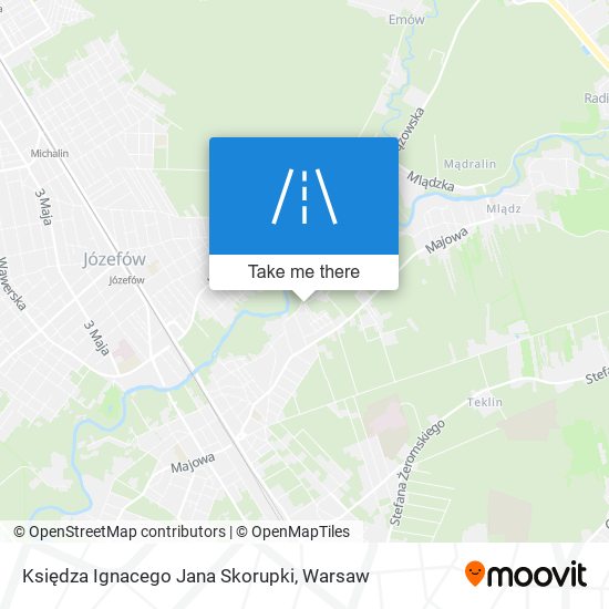 Księdza Ignacego Jana Skorupki map