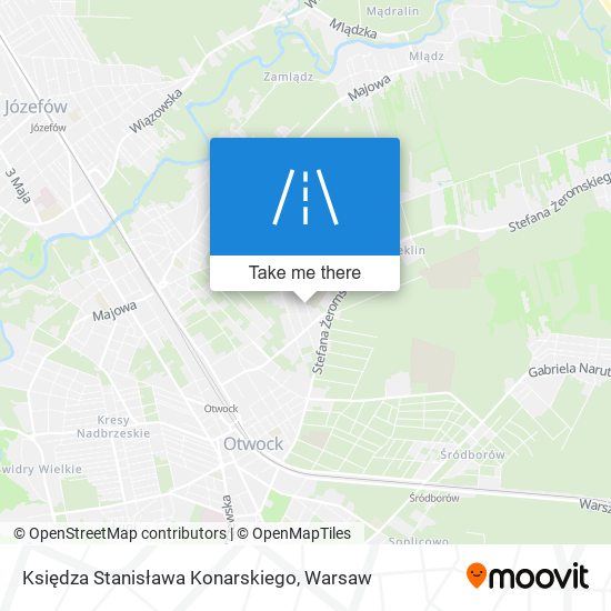 Księdza Stanisława Konarskiego map