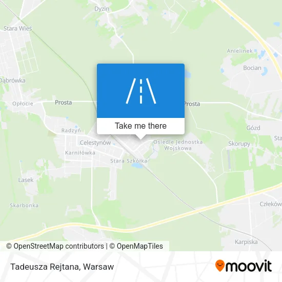 Карта Tadeusza Rejtana