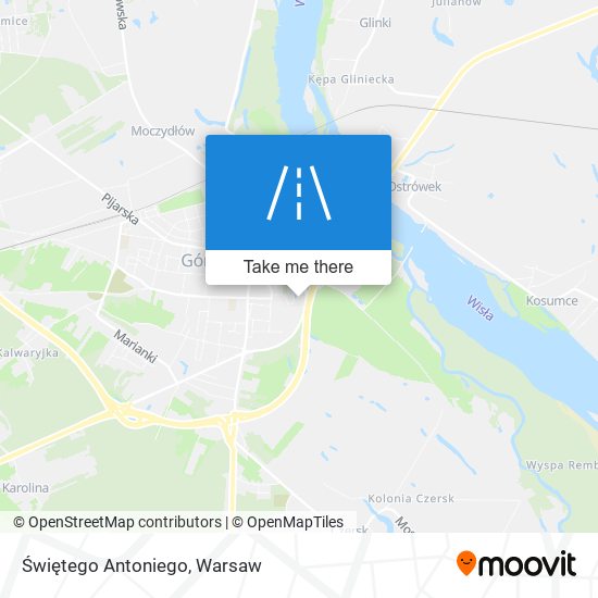 Świętego Antoniego map