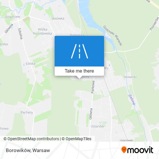 Borowików map