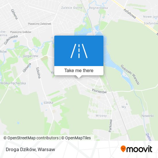 Droga Dzików map