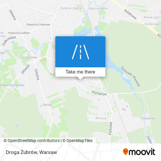 Droga Żubrów map