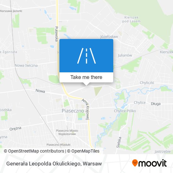 Generała Leopolda Okulickiego map