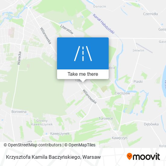 Krzysztofa Kamila Baczyńskiego map