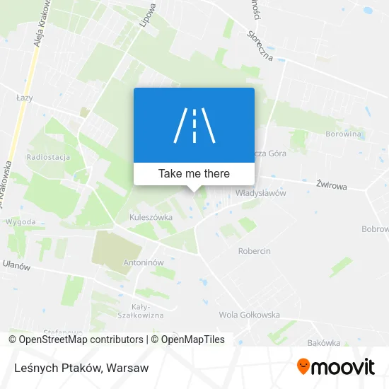 Карта Leśnych Ptaków