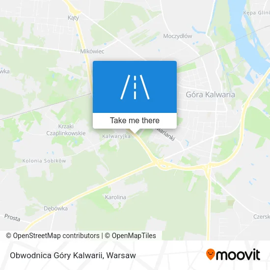Карта Obwodnica Góry Kalwarii