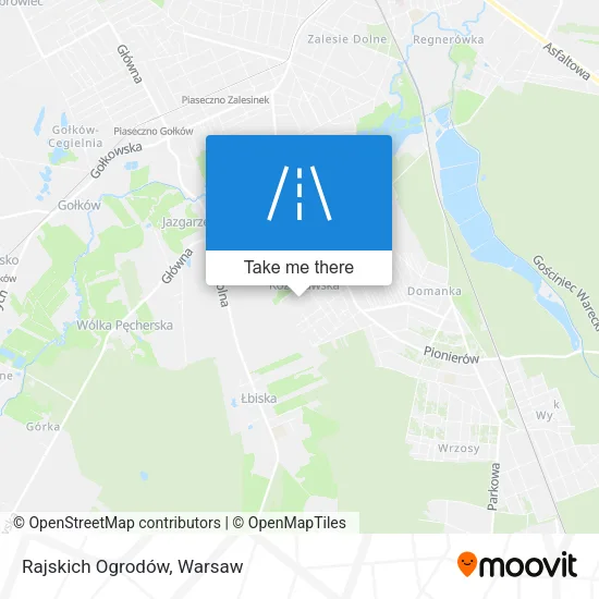 Карта Rajskich Ogrodów