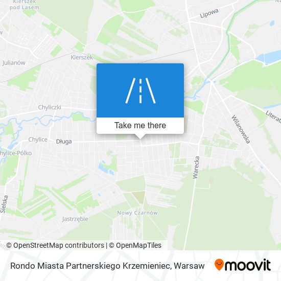 Rondo Miasta Partnerskiego Krzemieniec map