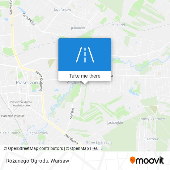 Różanego Ogrodu map