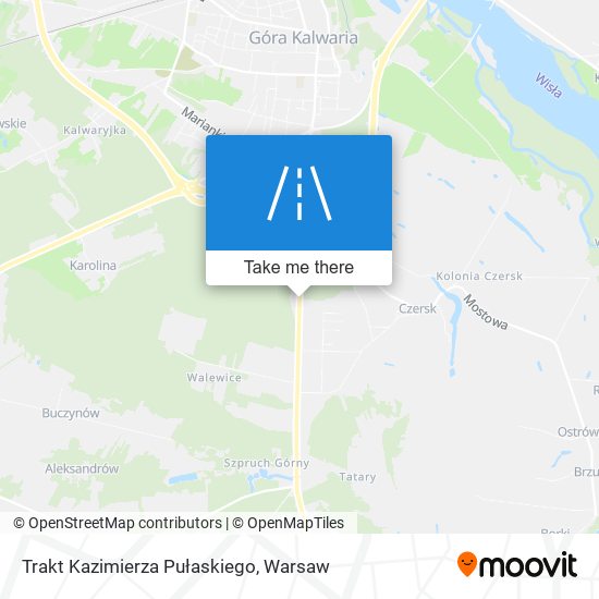 Trakt Kazimierza Pułaskiego map