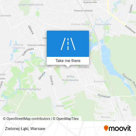 Карта Zielonej Łąki