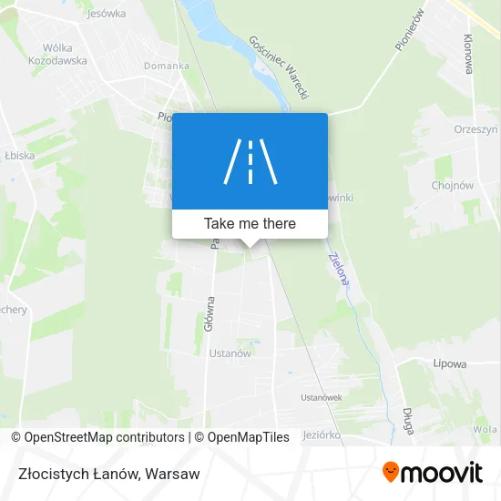 Карта Złocistych Łanów