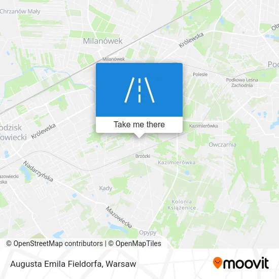 Карта Augusta Emila Fieldorfa