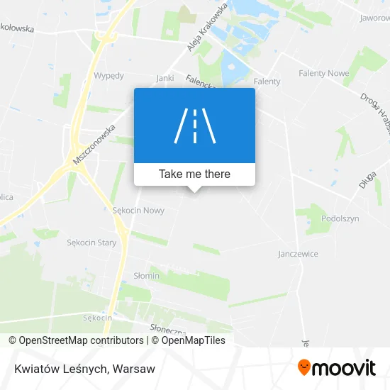 Карта Kwiatów Leśnych
