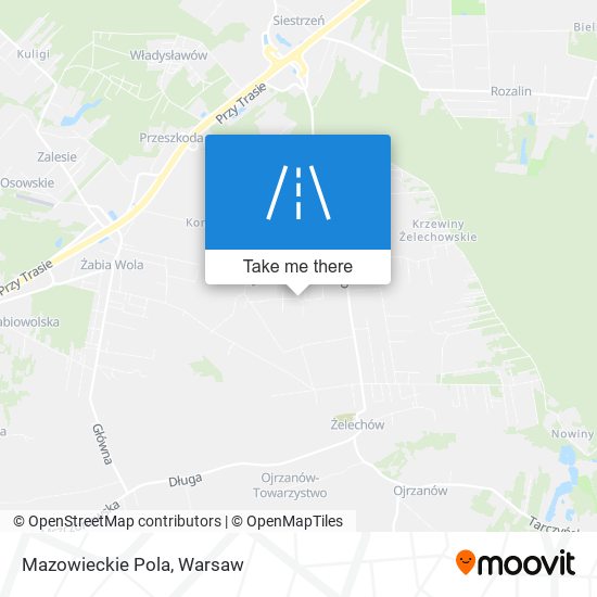 Mazowieckie Pola map