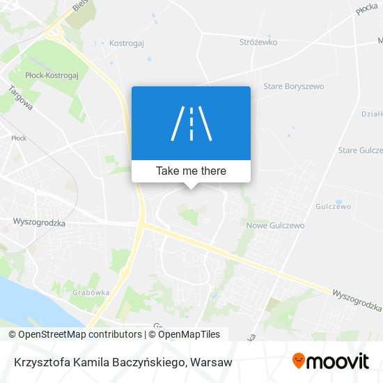 Krzysztofa Kamila Baczyńskiego map