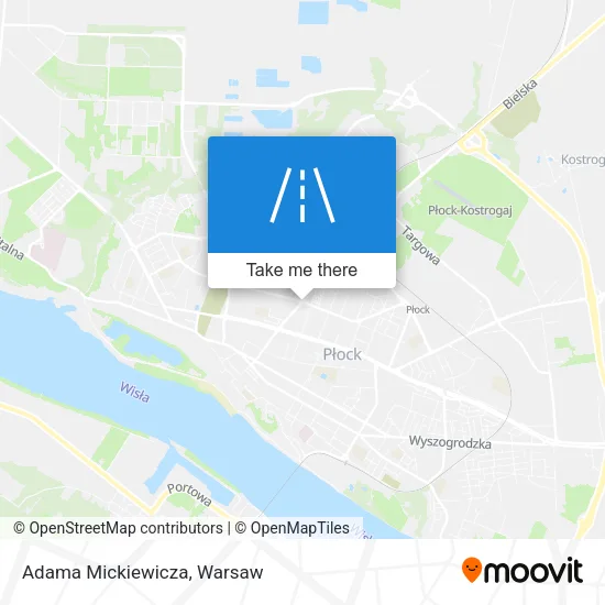 Карта Adama Mickiewicza