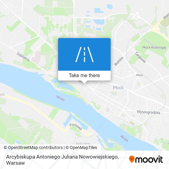 Arcybiskupa Antoniego Juliana Nowowiejskiego map