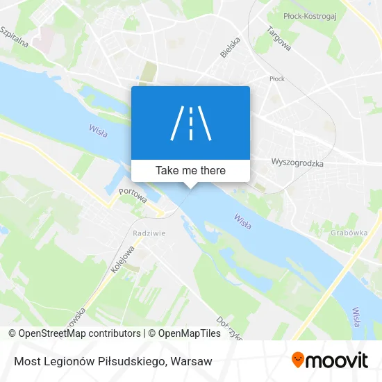 Карта Most Legionów Piłsudskiego