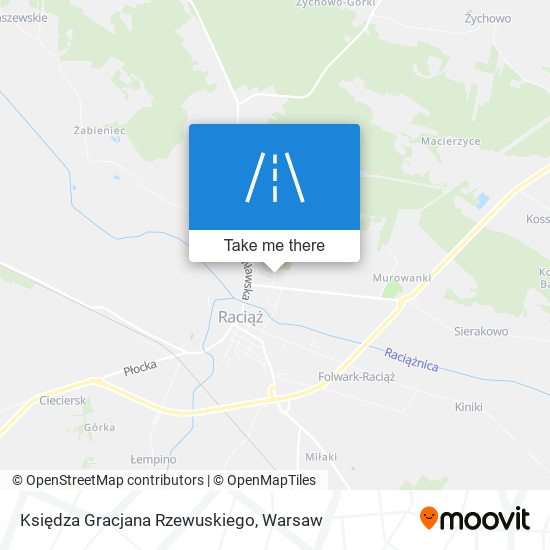 Księdza Gracjana Rzewuskiego map