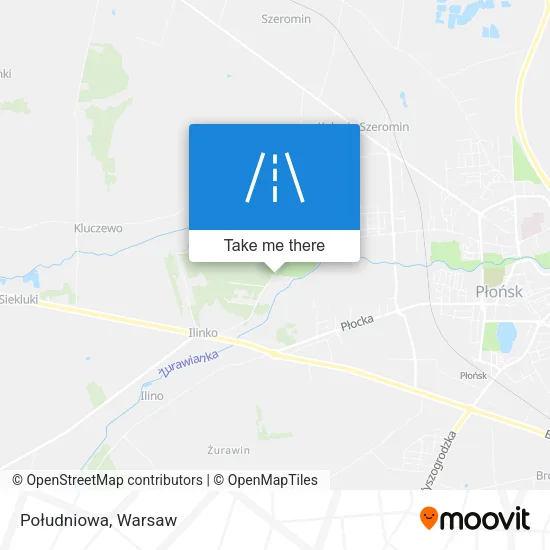 Карта Południowa