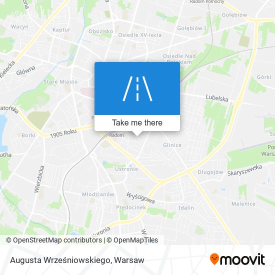 Augusta Wrześniowskiego map