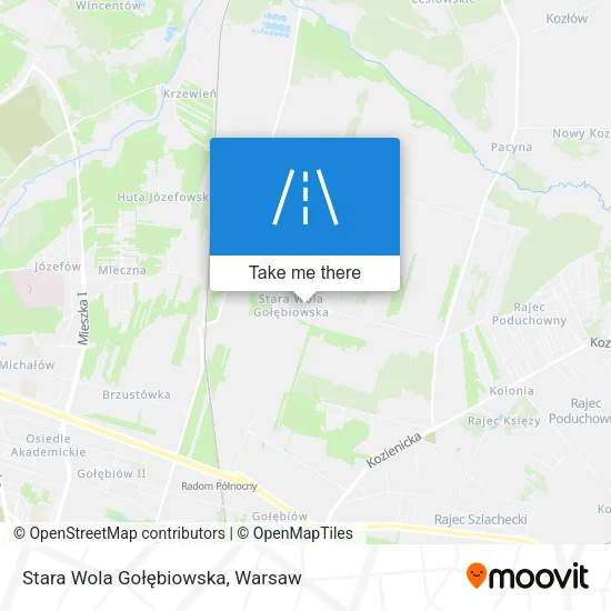 Карта Stara Wola Gołębiowska
