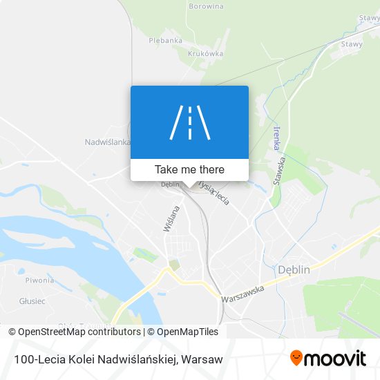 100-Lecia Kolei Nadwiślańskiej map