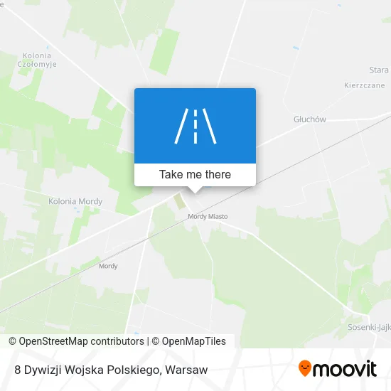 Карта 8 Dywizji Wojska Polskiego