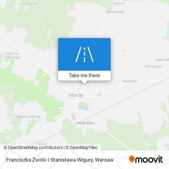 Franciszka Żwirki I Stanisława Wigury map