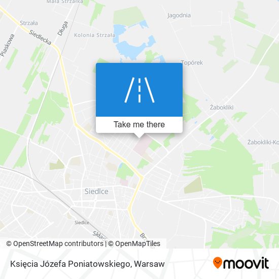 Księcia Józefa Poniatowskiego map