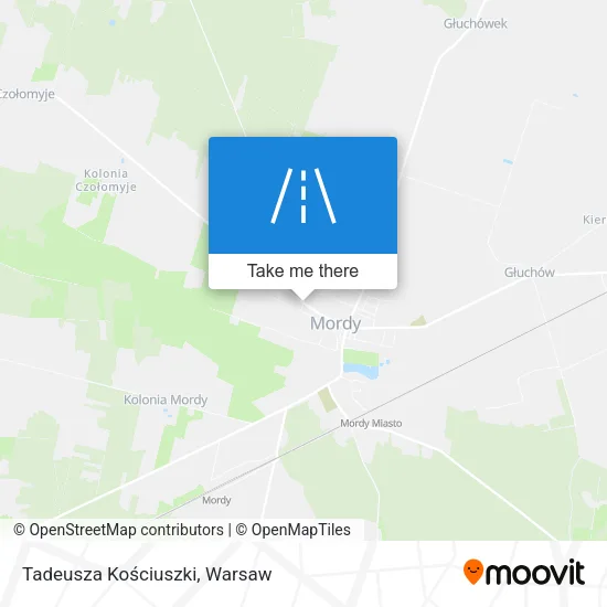 Карта Tadeusza Kościuszki