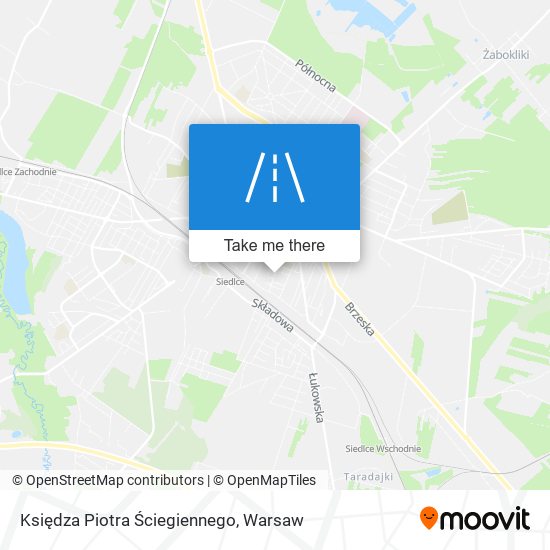 Księdza Piotra Ściegiennego map