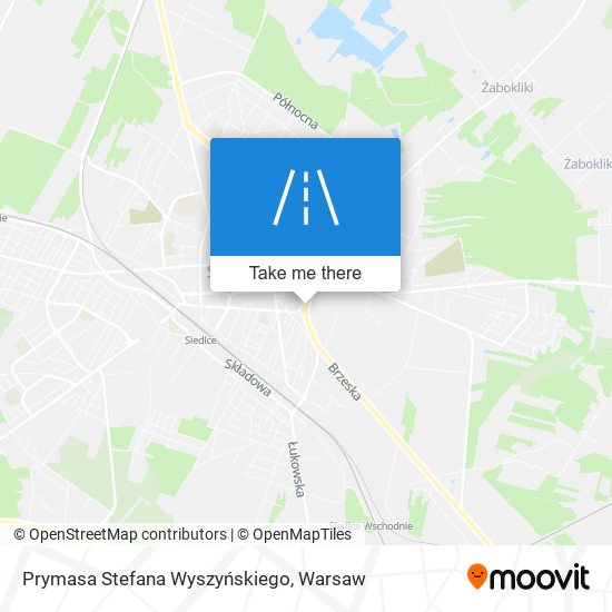 Prymasa Stefana Wyszyńskiego map