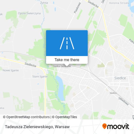 Tadeusza Zieleniewskiego map