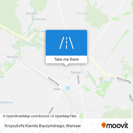 Krzysztofa Kamila Baczyńskiego map