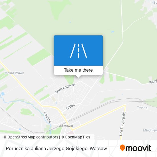 Porucznika Juliana Jerzego Gójskiego map