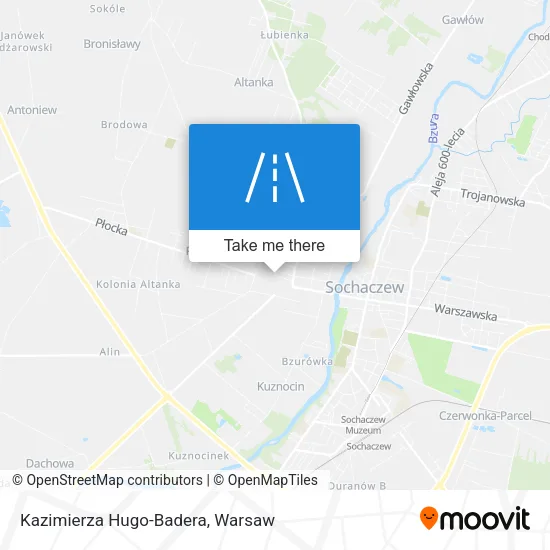 Карта Kazimierza Hugo-Badera