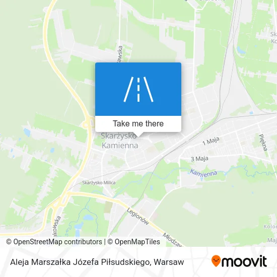 Карта Aleja Marszałka Józefa Piłsudskiego