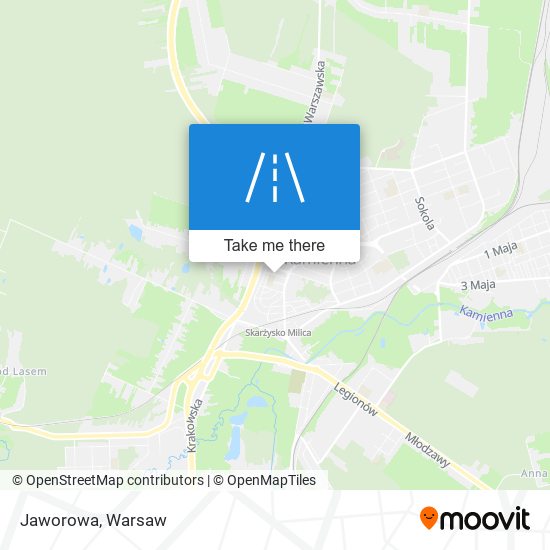 Jaworowa map