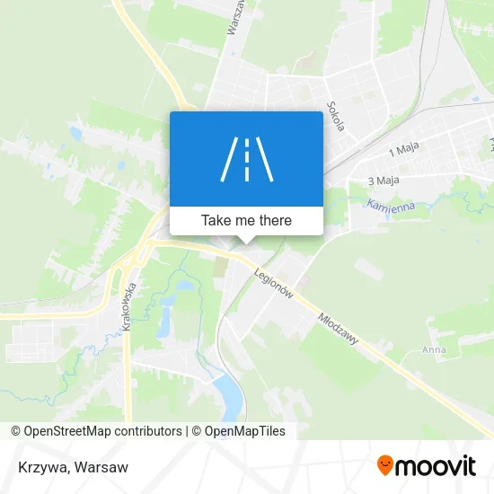 Карта Krzywa