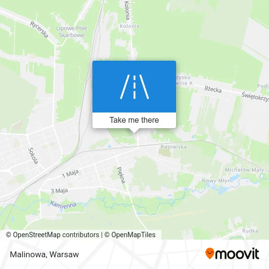 Malinowa map